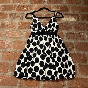 Black and White Polka Dot Mini Dress